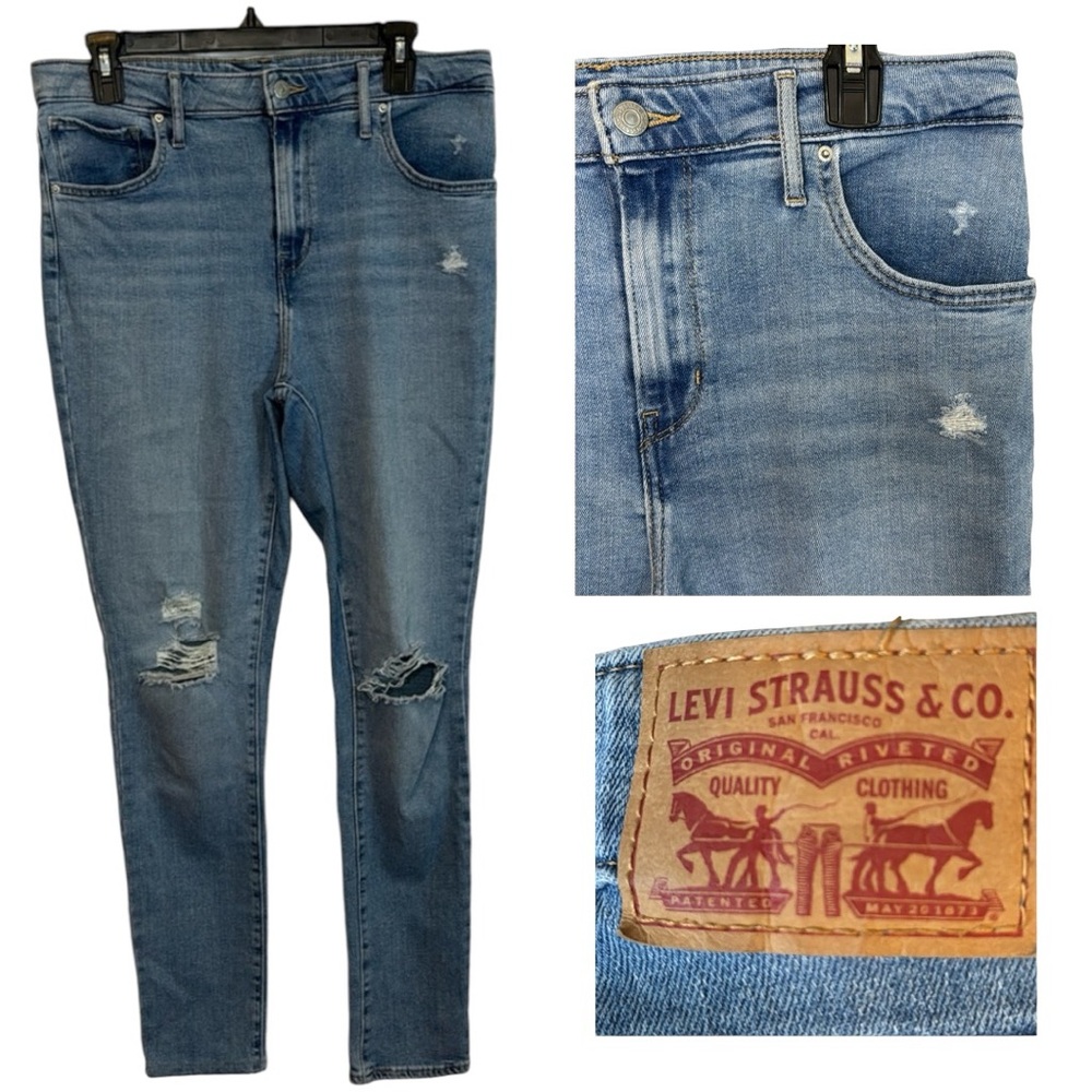 712 Levi High‎ Rise Skinny Jean in Size 32/30